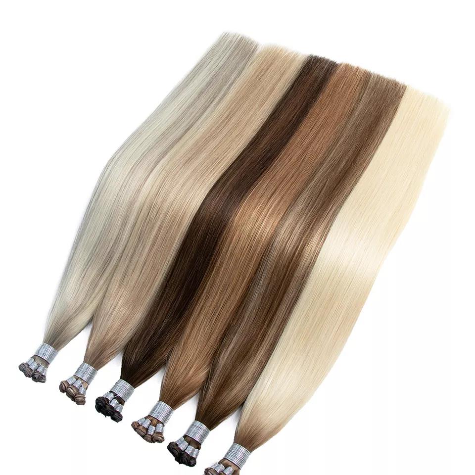 Wholesale Double Drawn 12A Genius Hair Weft Cuticle Aligned Virgin Plus Remy Hair Extension